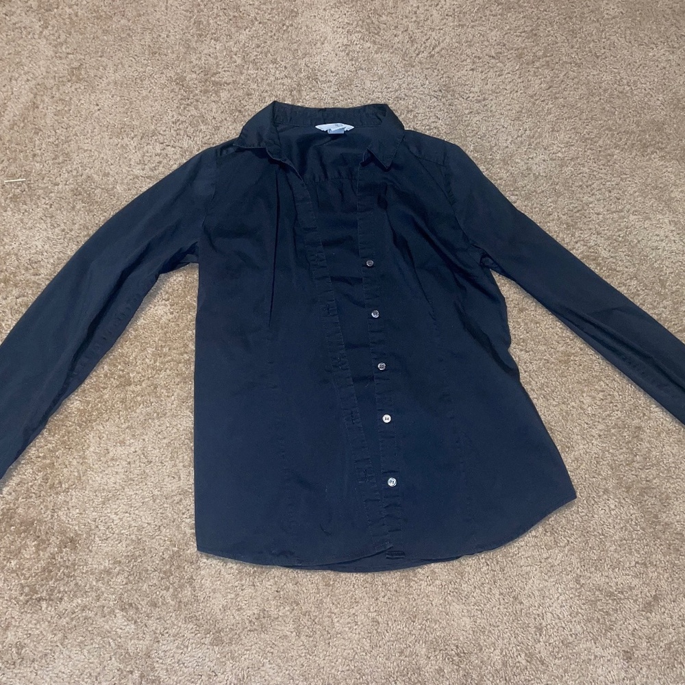 H&M black button down